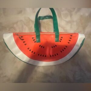 Ban.do Watermelon Slice Cosmetic Bag - Red, Green, and White